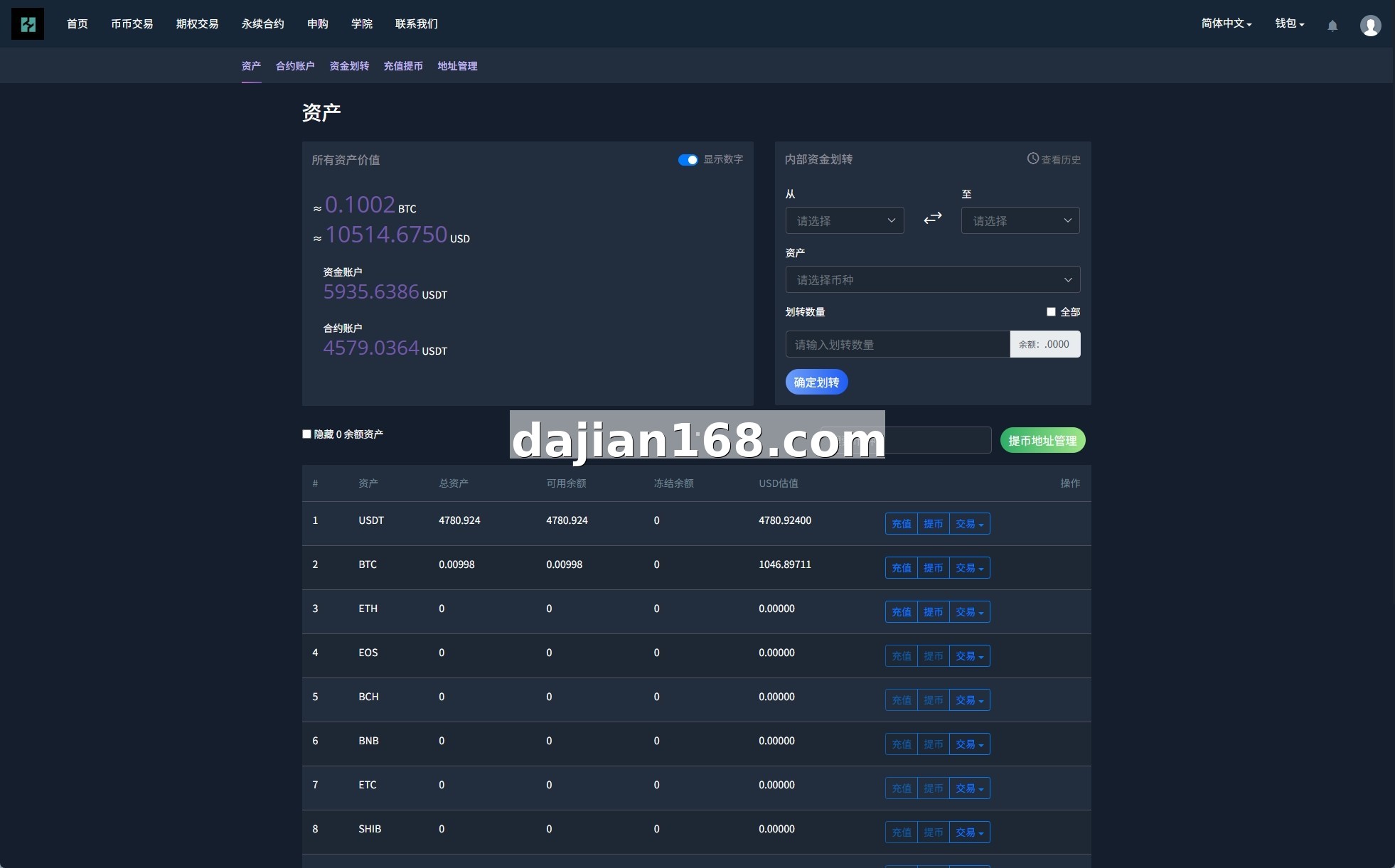 Exchange system screenshot 10