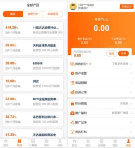 投资理财资金盘，可修改定制产品