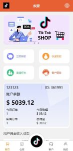 🖼 海外tiktok抢单刷单系统/前端uniapp/多语言刷单打针
