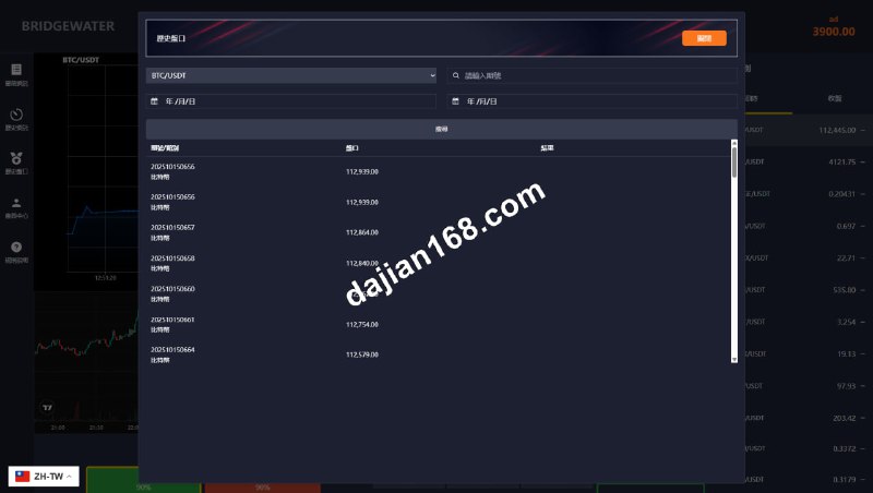 🖼 多语言虚拟币交易系统/秒合约交易/伪交易所/时间盘