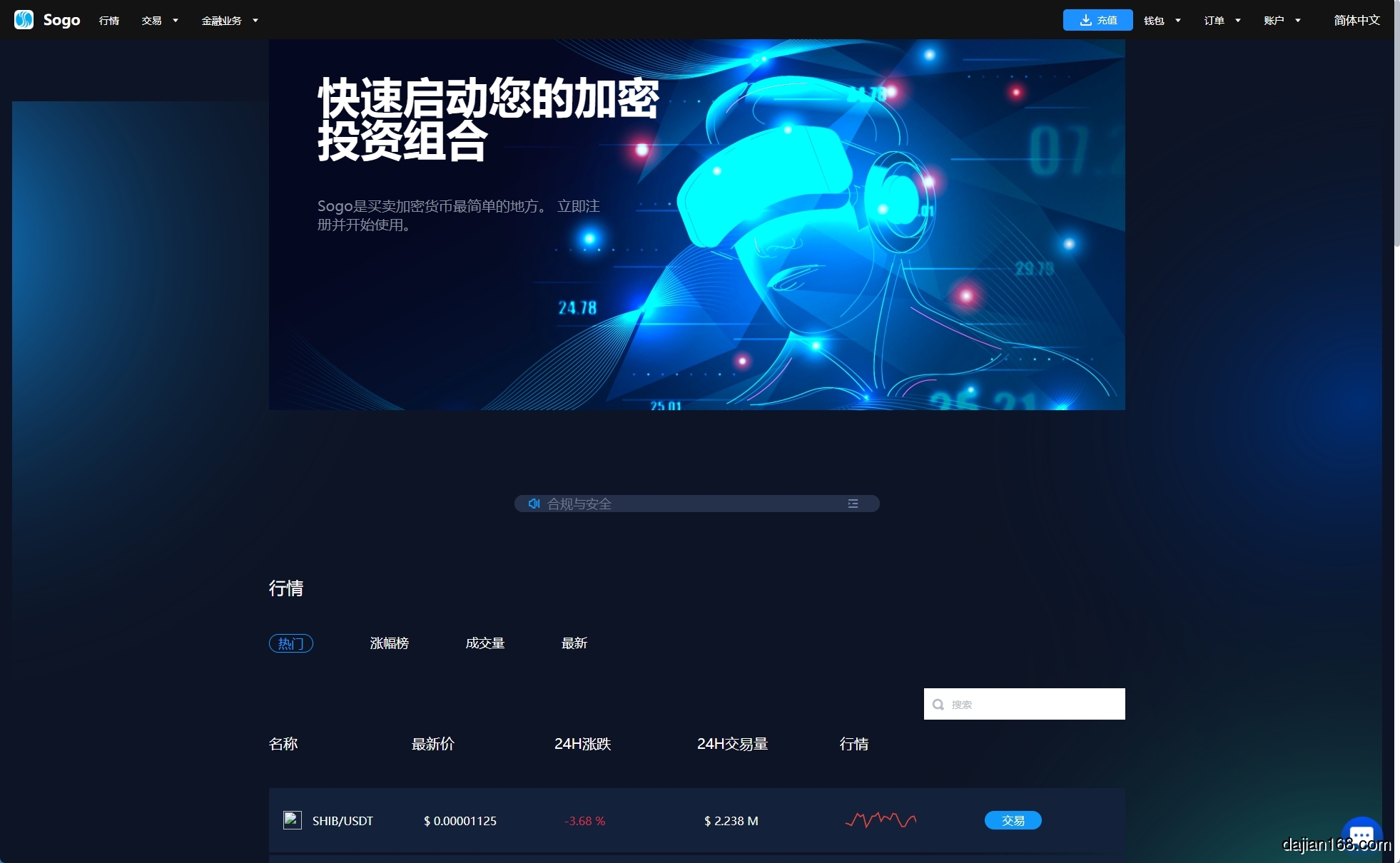 交易所管理后台